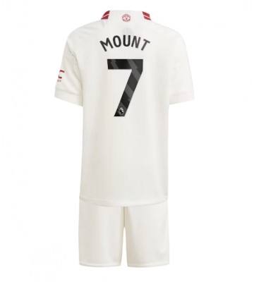 Manchester United Mason Mount #7 Tredje trøje Børn 2023-24 Kort ærmer (+ korte bukser)